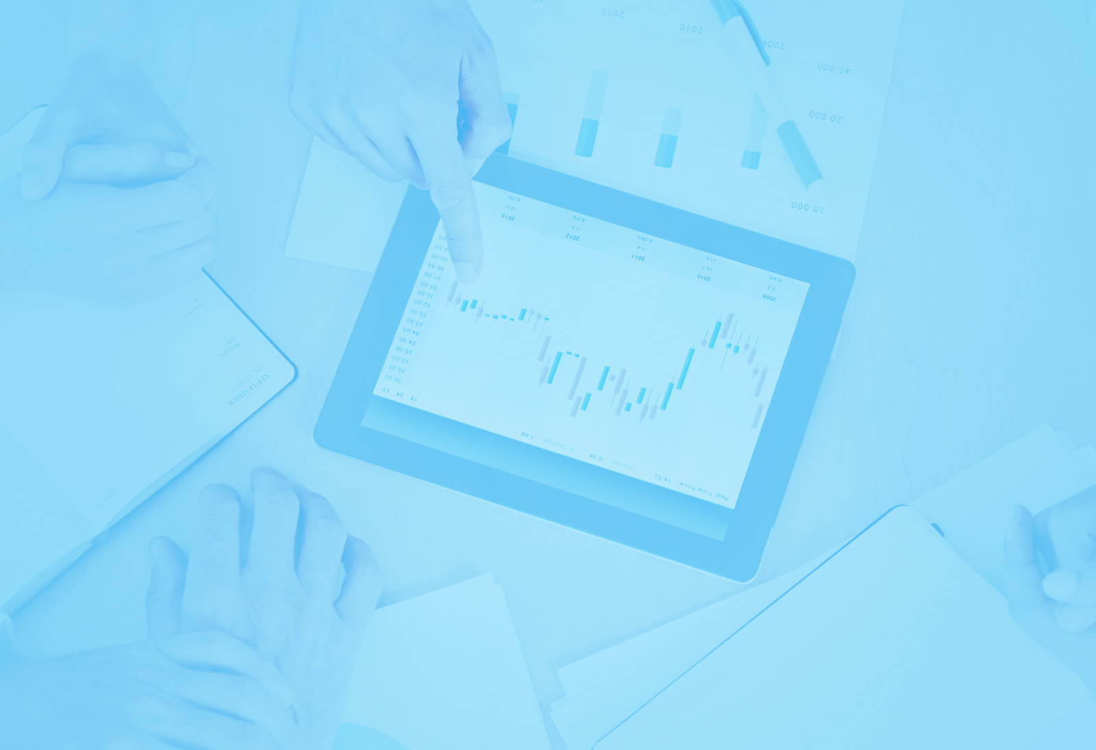 group of business people talking